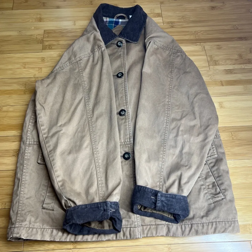 Arizona Jean Co. women’s Corduroy Collar lined Button Up workwear Jacket|Size:L - Image 7