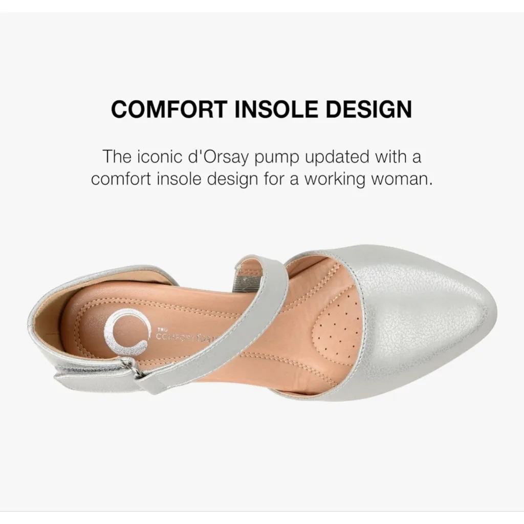 NEW Gold Journee Isadorah Mary Jane Pumps Shoes 8 $100 - Image 4