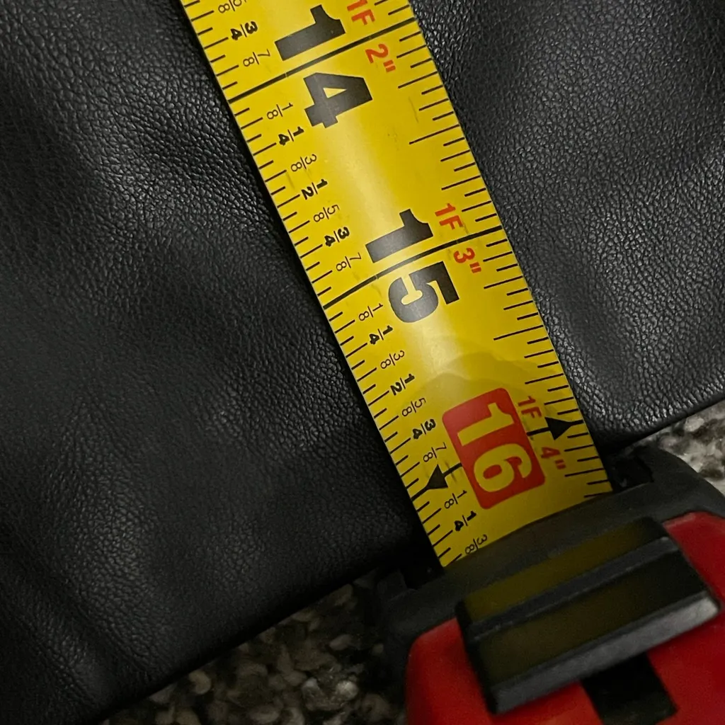 Zara Black faux Leather High Waisted Tie Belt Loop Shorts With Pockets XS - Image 7