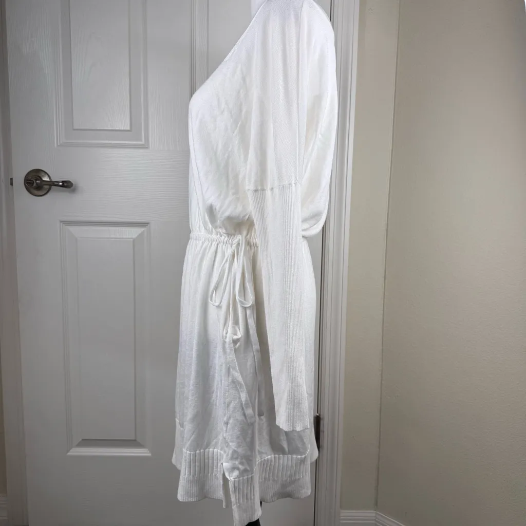 Victoria's Secret Cashmere Blend White Long Sleeve Sweater Dress Size Small - Image 3
