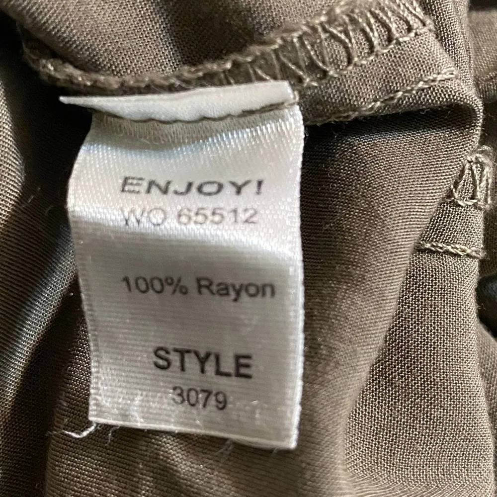 Michael Stars Utility Green Romper Jumpsuit Button Up with chest pockets small - Image 12