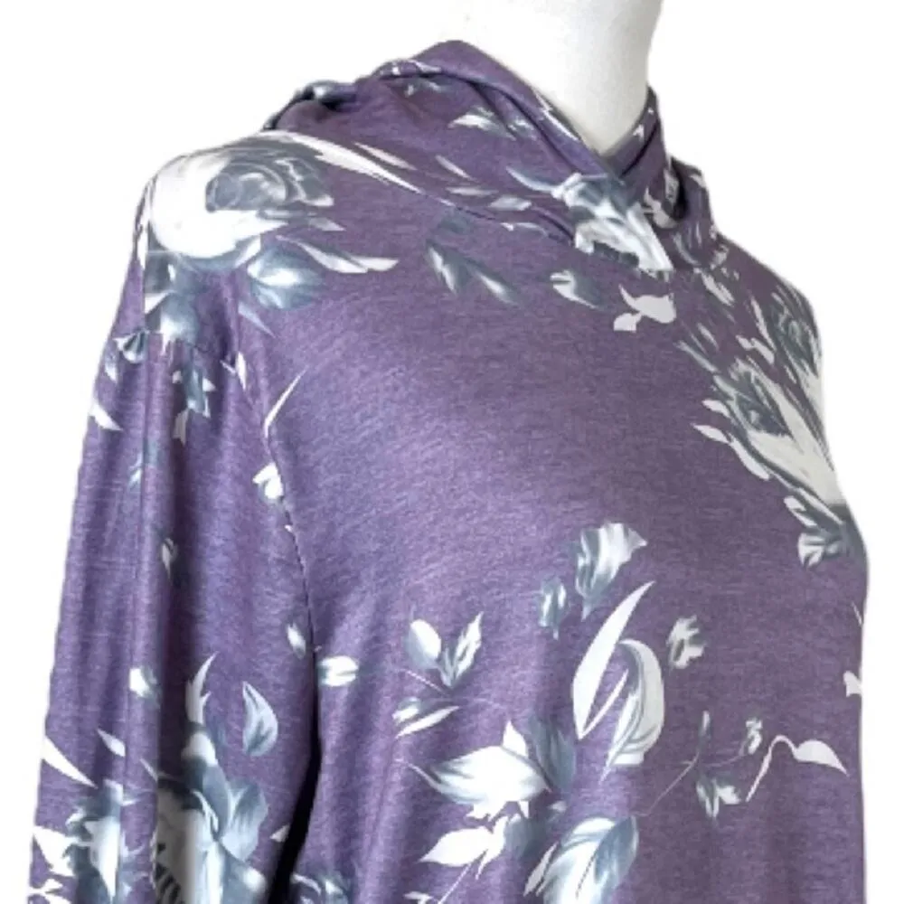 Angashion Pullover Hoodie Long Sleeve Kangaroo Pocket Floral Women’s Size Large - Image 7