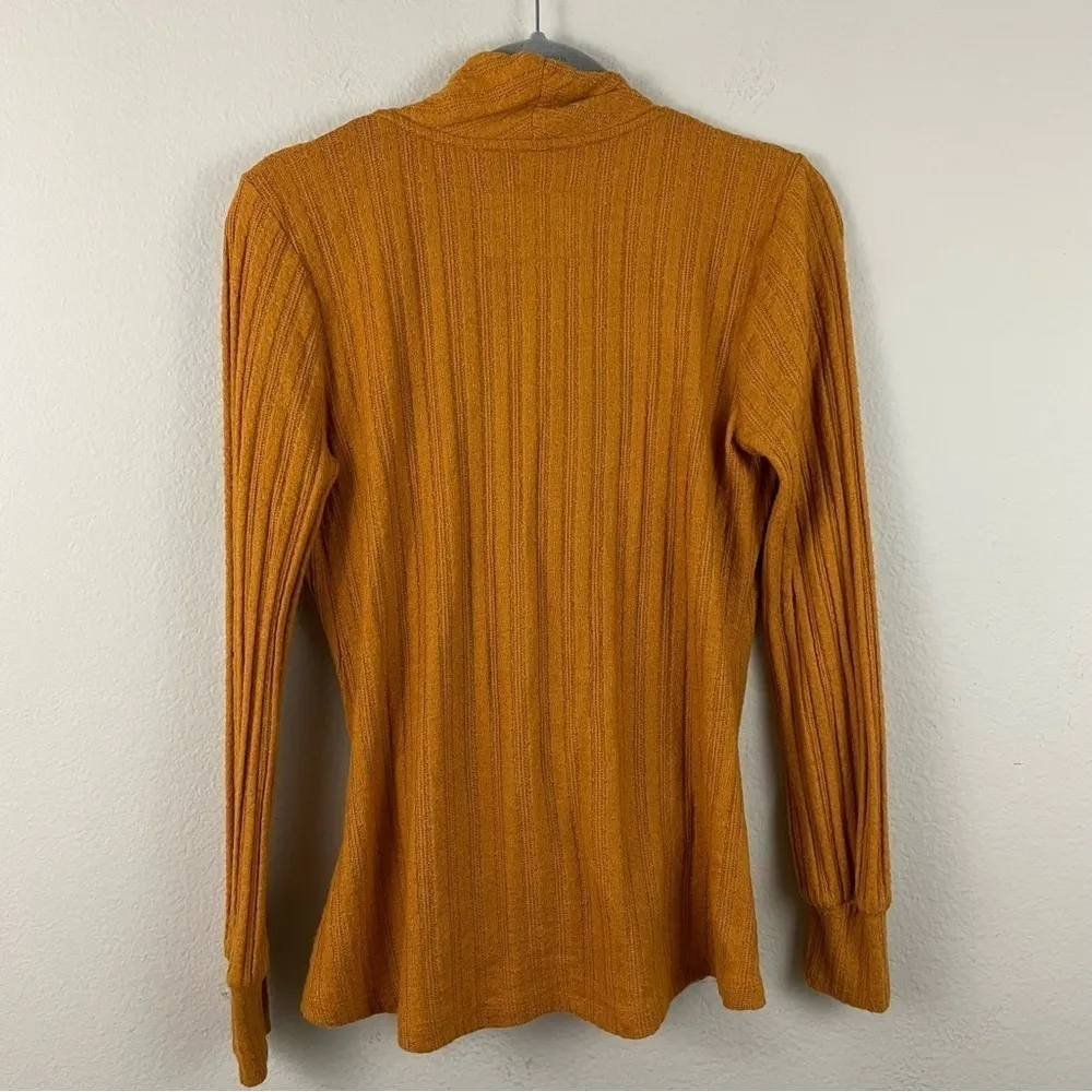 Anthropologie Maeve Rafela Hacci Surplice Long Sleeve Boho-Western Blouse Size S - Image 4