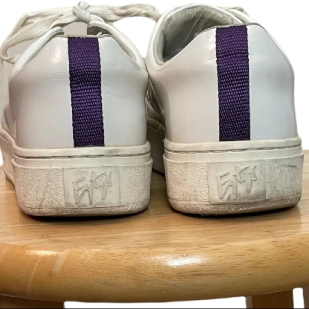 Eytys White Leather Sneakers Size 7.5 - Image 4