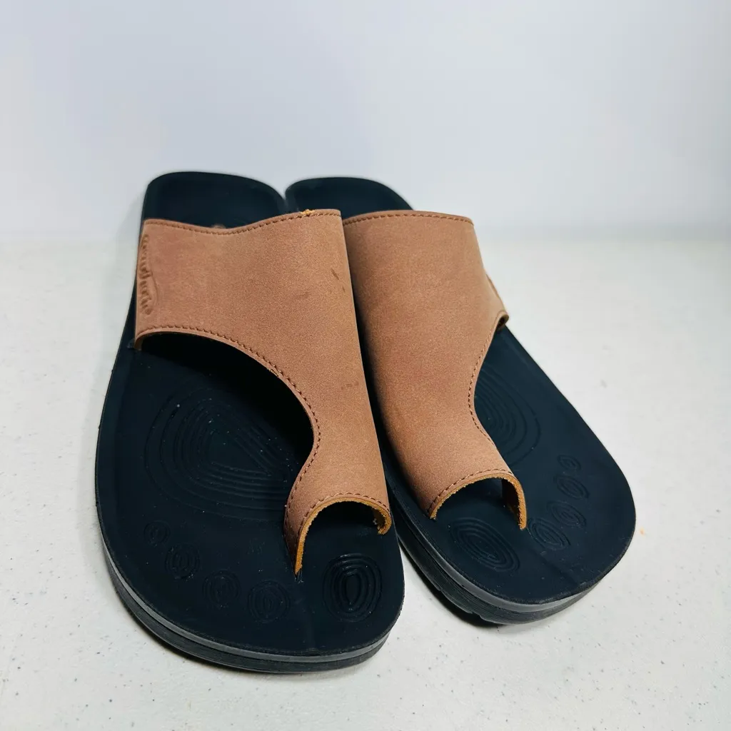 Comfy Arch Support flip flops for women Split Toe Stylish 37 - Image 3