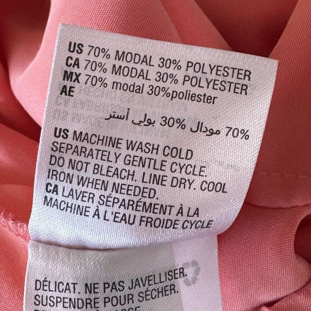 Alfani X-Small Straight Ankle Pants Elastic Waist Pockets Lightweight Coral New - Image 7