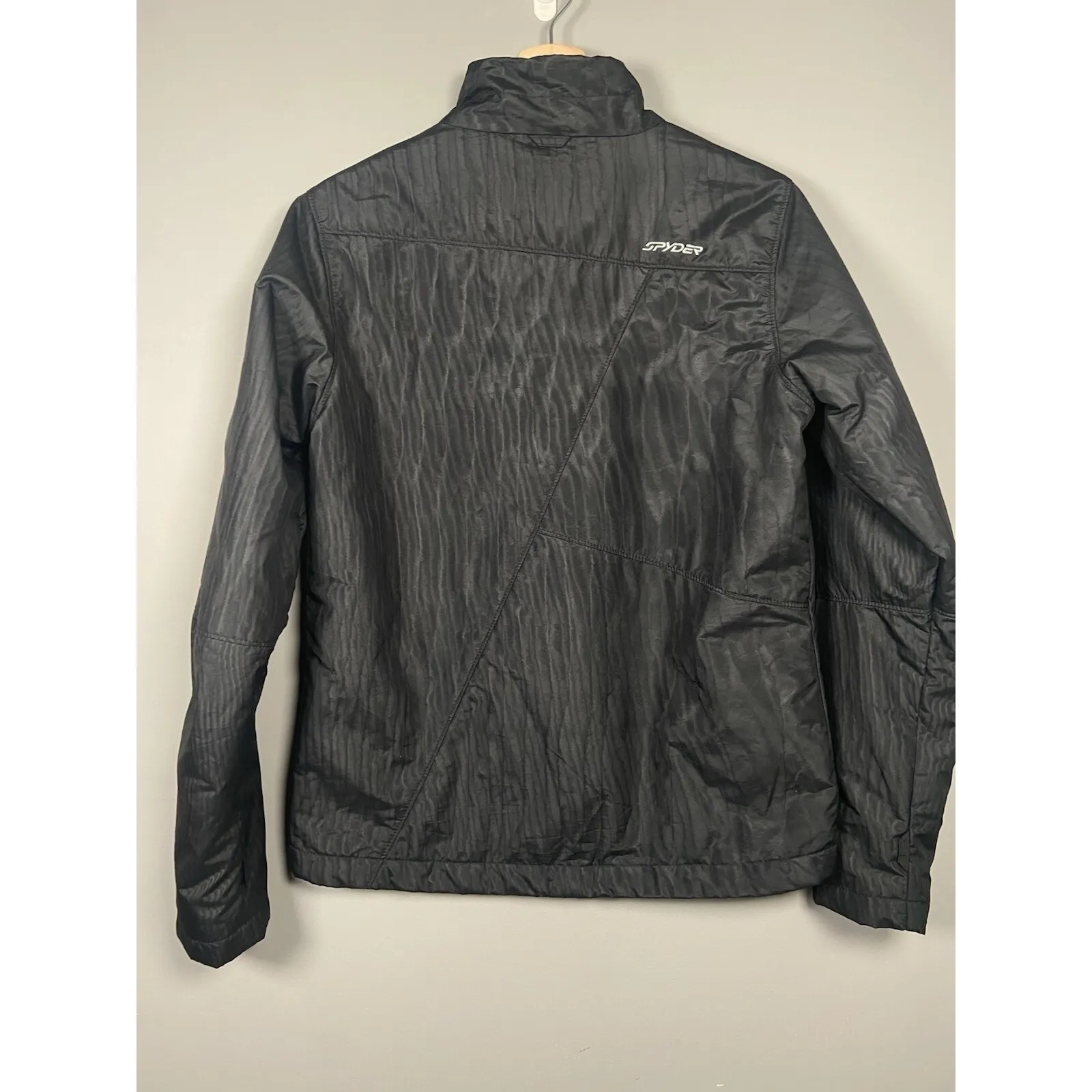 Spyder Women's Size Medium Black Lightweight Jacket Zip Pockets Full Zip Outdoor - Image 4