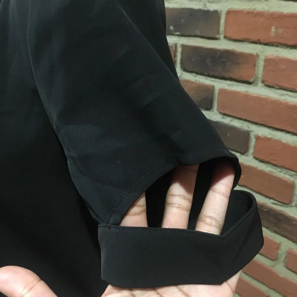 TOBI black shift dress Sz M Short Sleeve Little Black Dress - Image 4