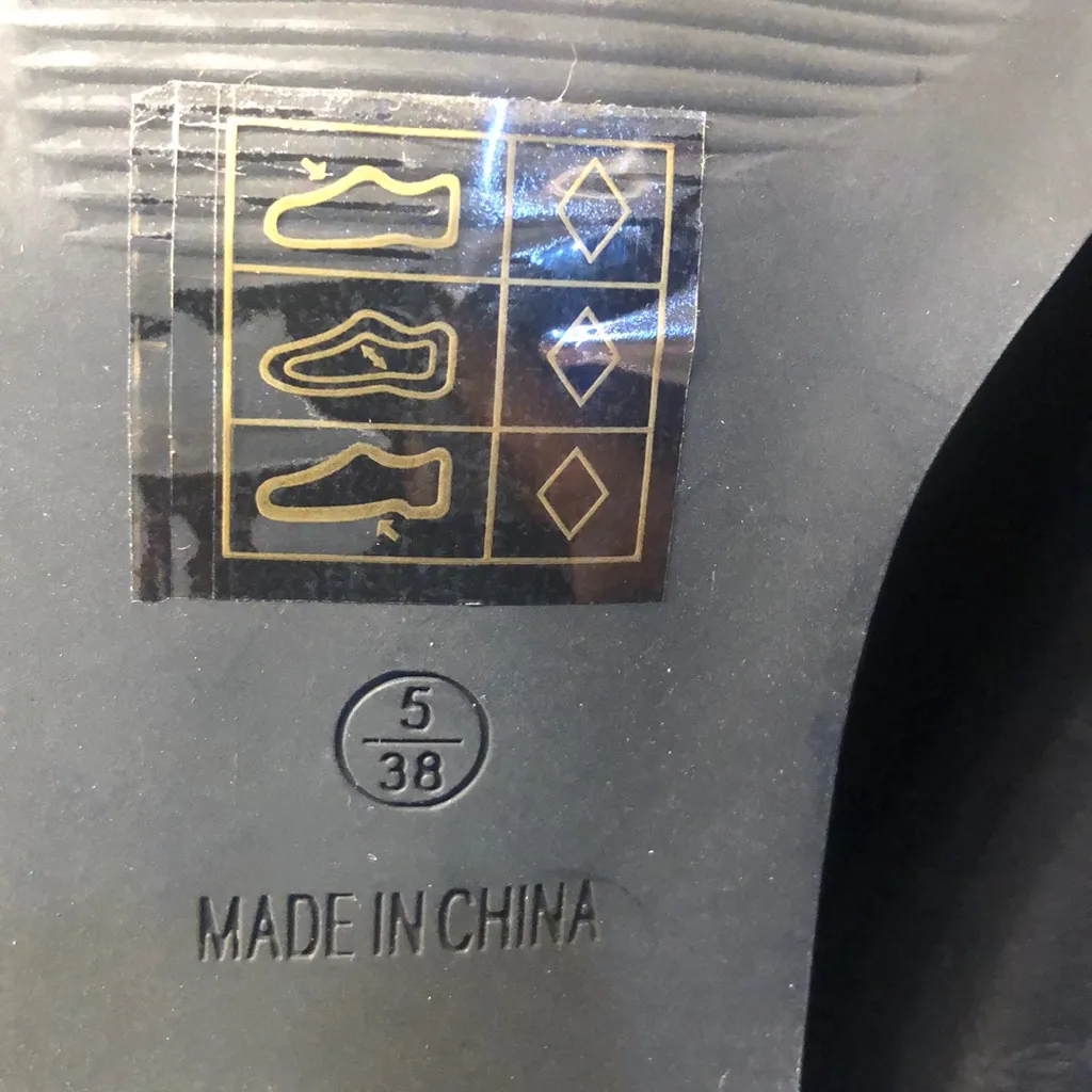 Truffle Collection chunky black block heel open toe women’s‎ size 7 38 - Image 7