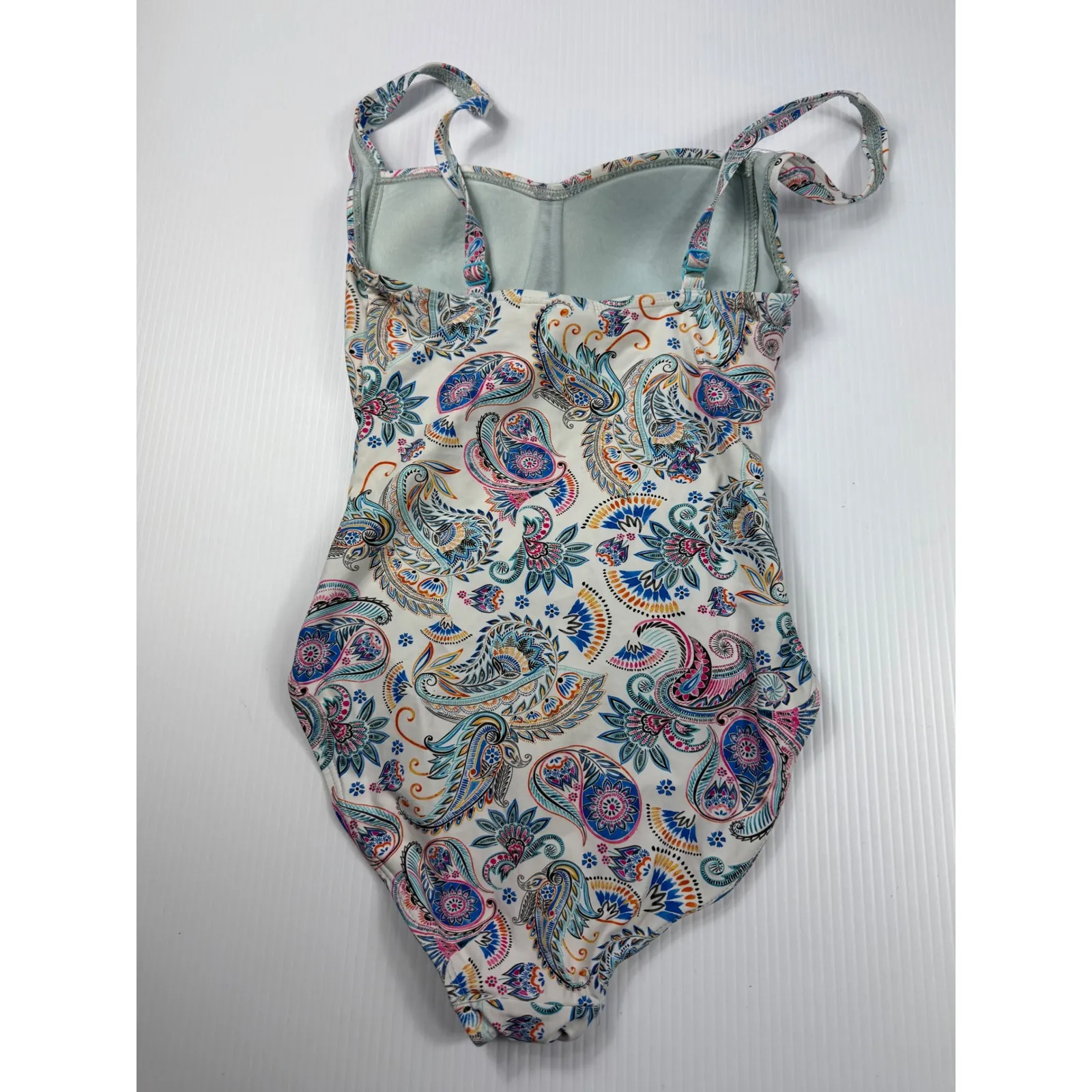 Niptuck Swim Paisley One Piece Swimsuit Multi Fit Cup Design size 4‎ - Image 8