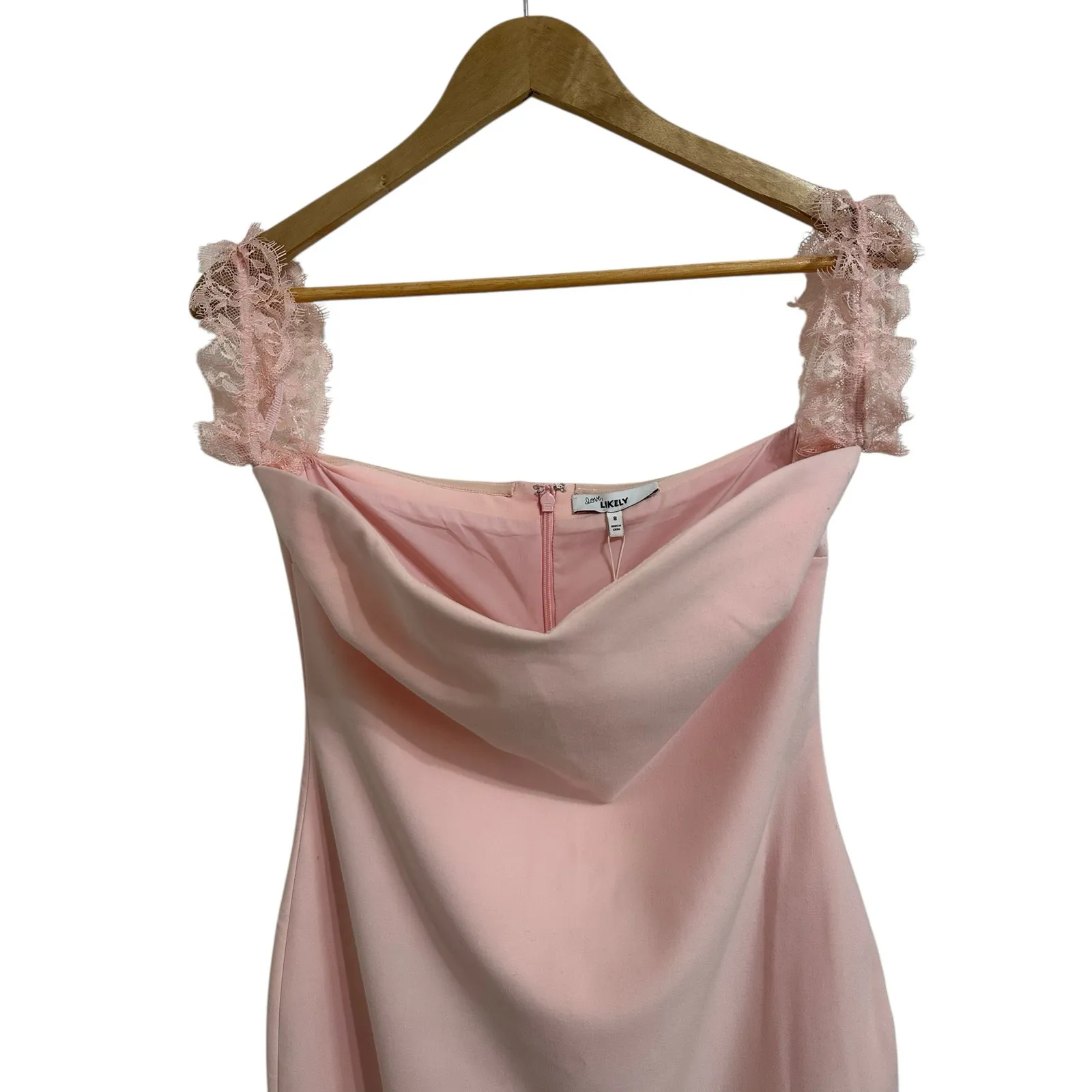 LIKELY‎ x Revolve Olympia Bridesmaid Gown in Sea Shell Pink size 8 NEW $298 - Image 3