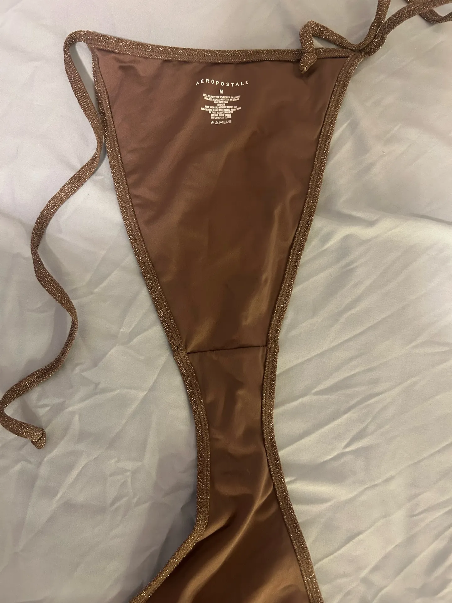 Aeropostale Sparkly Brown Bikini  Set - Image 4