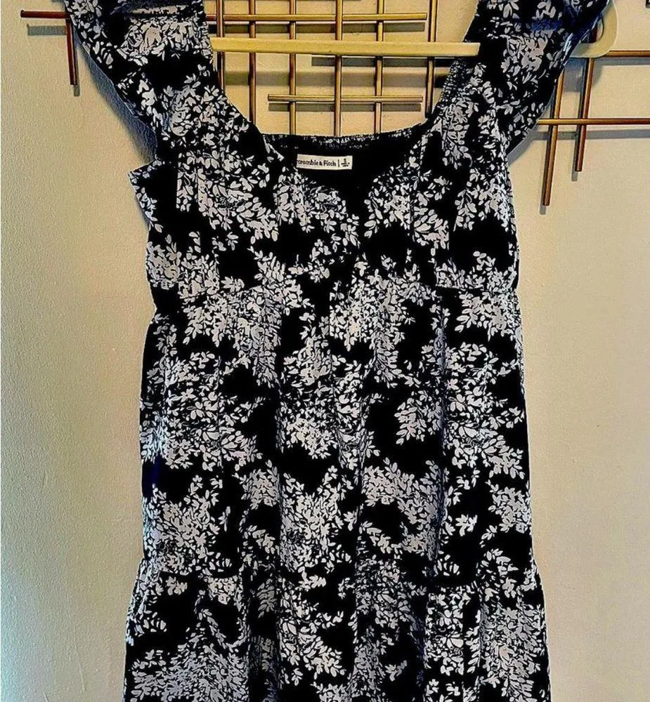 Abercrombie Ruched Flutter Sleeve Mini Dress - Image 2