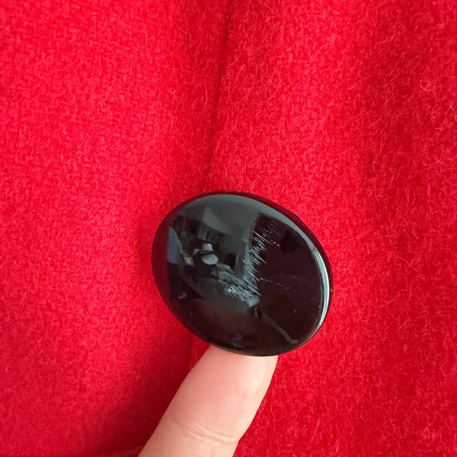 Vintage Pea Coat Womens 6 Red Wool Blend Double Breasted Quiet Luxury Elegant - Image 10