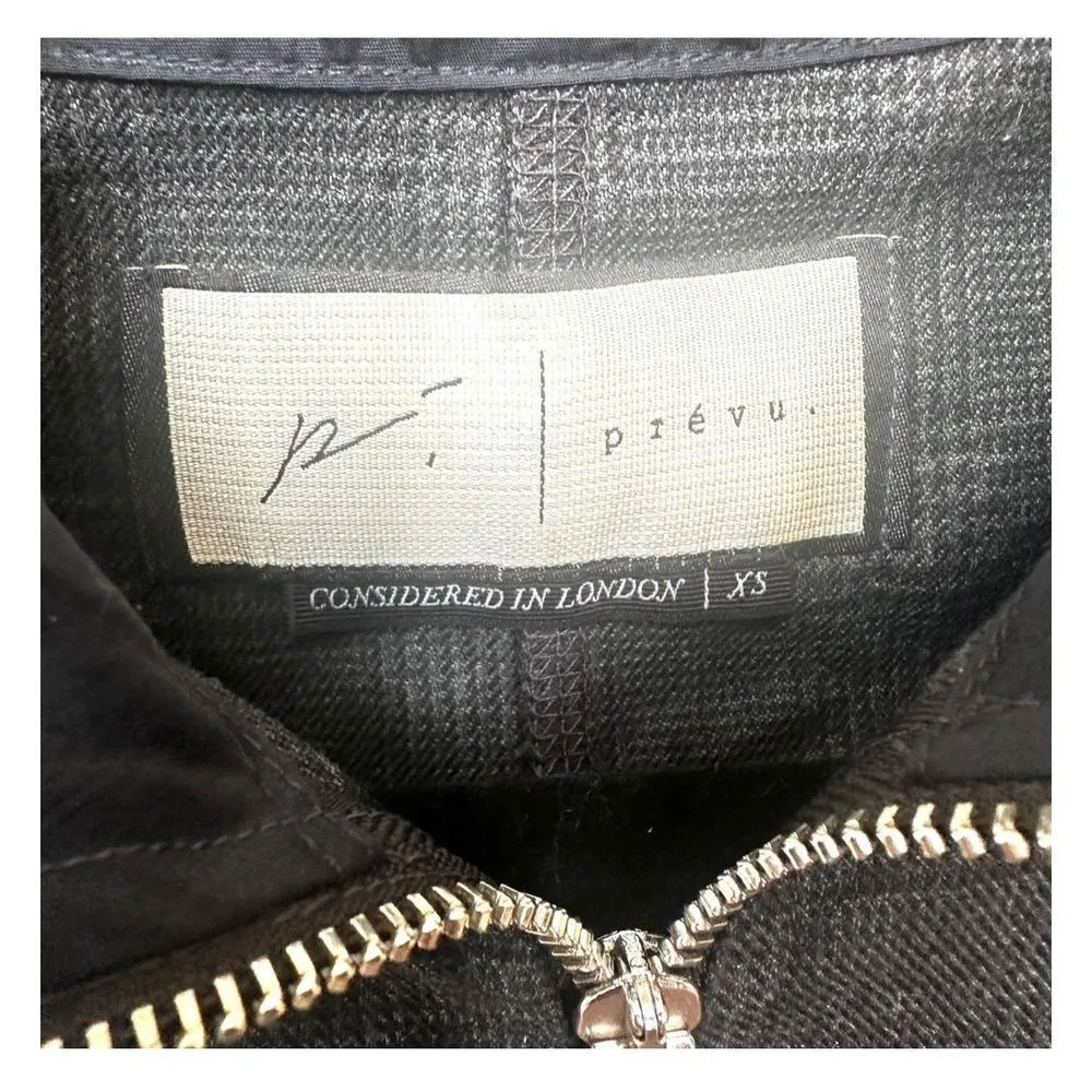 Prèvu black plaid quarter zip jacket Size XS - Image 5
