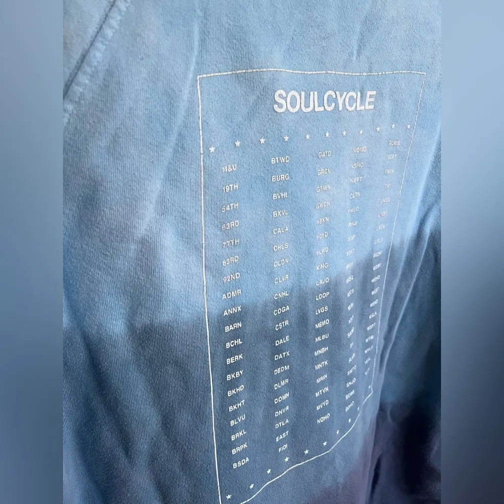 Soul by SoulCycle Dip Dye Tour Sweatshirt | Blue Ombré | XL - Image 6