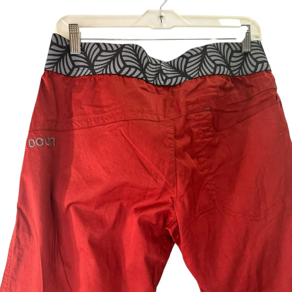 Ocun Women's Pantera Wine Syrah Organic Pants New with tags Size Large Red - Image 5