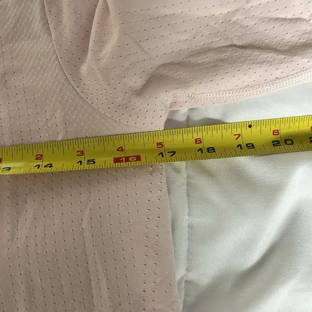 Athleta Womens Small S Long Sleeve Athletic Stretch Seamless Pullover Top Pink - Image 3