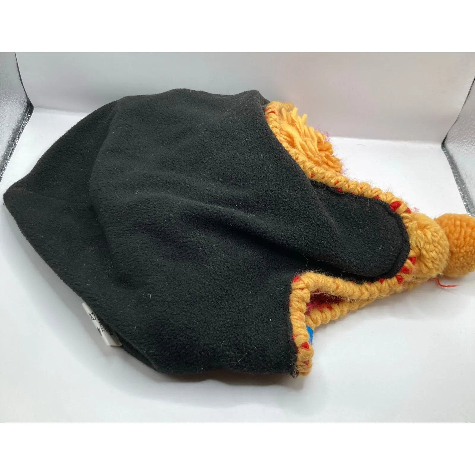 Turtle Fur Adult OS Red/Pink Colorblock Knit Fleece Lined Trapper Hat FLAW Ski Red - Image 5