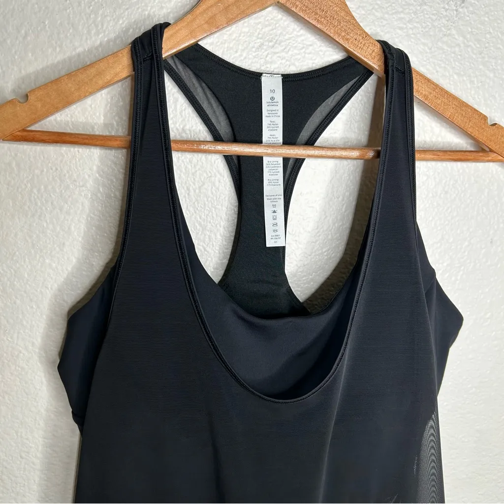 Lululemon Twist Around Tank *Light Support For C/D Cup Black 10 - Image 2
