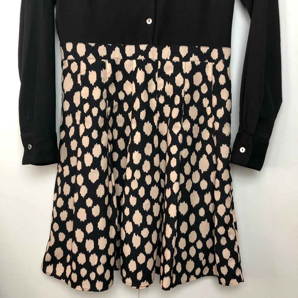 Elorie Button Down Long Sleeve Dress Silk Size 6 - Image 3
