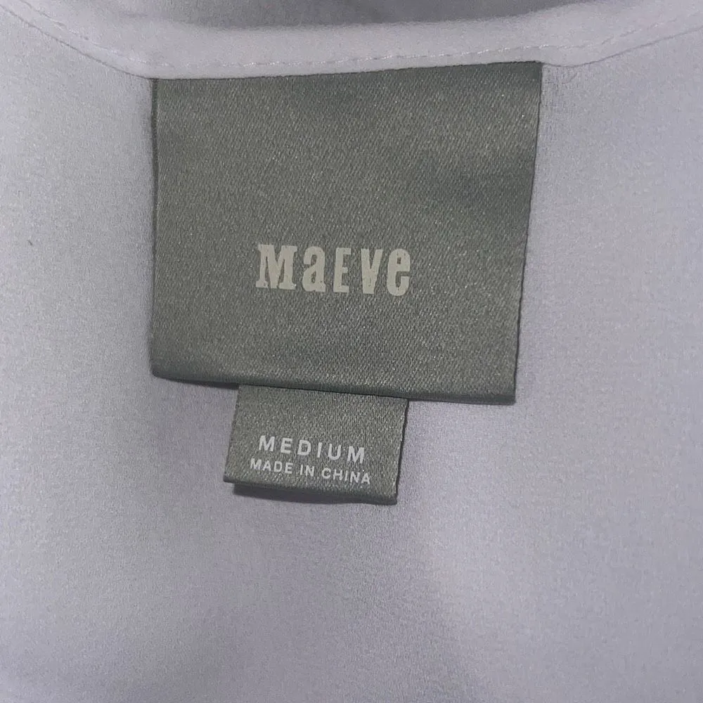 ✨Anthropologie Maeve La Vista White Cutout V-Neck Structured Tank✨ - Image 10