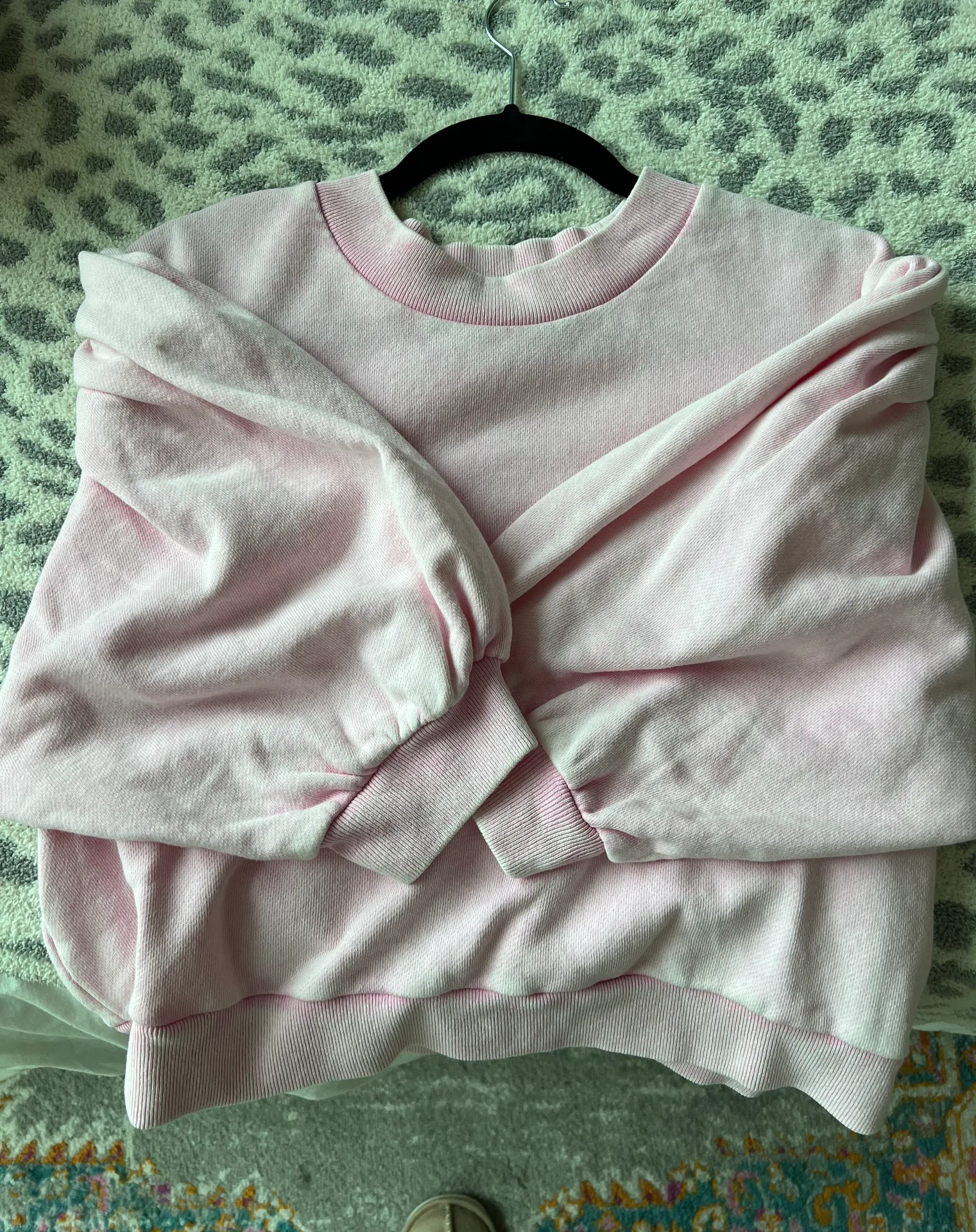 Pink Cropped Sweatshirt - Image 3