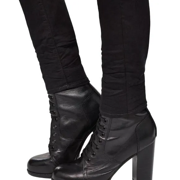 G-Star Raw D-Staq Mid Rise Skinny Super Stretch Jeans Black‎ Size 24 NWT - Image 4