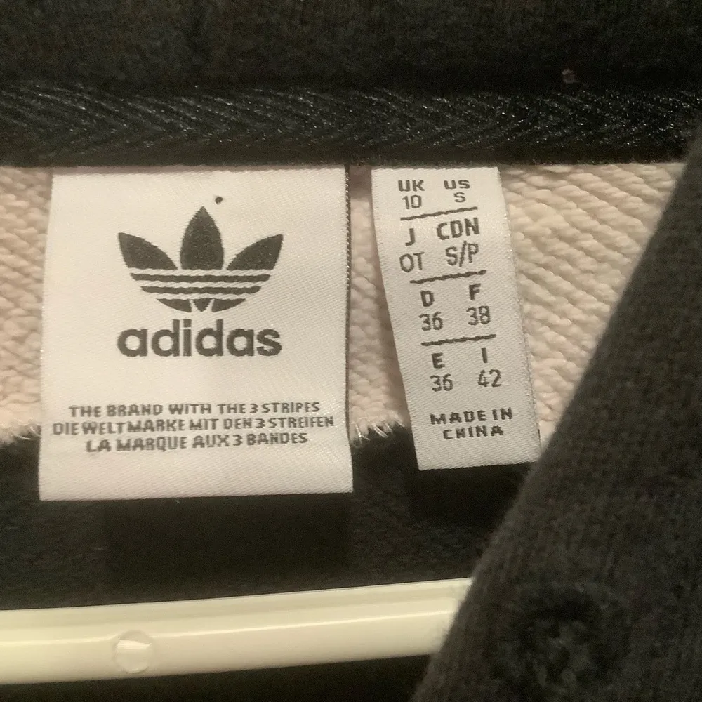 Adidas originals womens trefail cropped retro track hoodie long sleeve pullover - Image 10