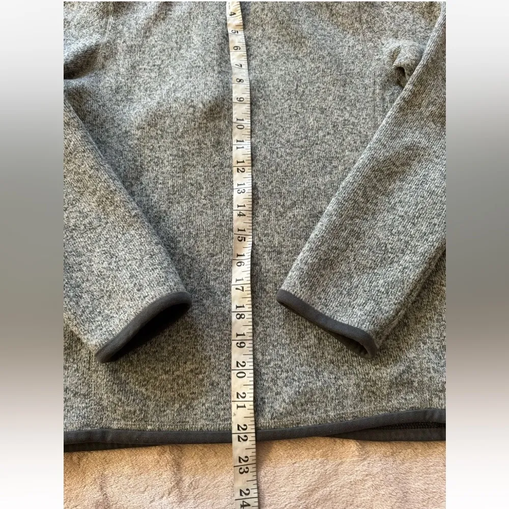 PATAGONIA Girls Better Sweater 1/4 Zip Fleece‎ Pullover Heather Gray Size XL 14 - Image 8