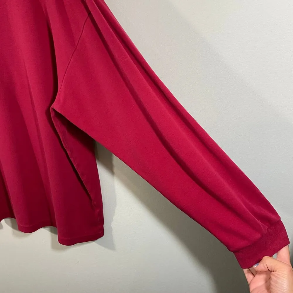 Vintage Disney Women's Dark Red Winnie The Pooh Embroidered Turtleneck Size XXL - Image 7