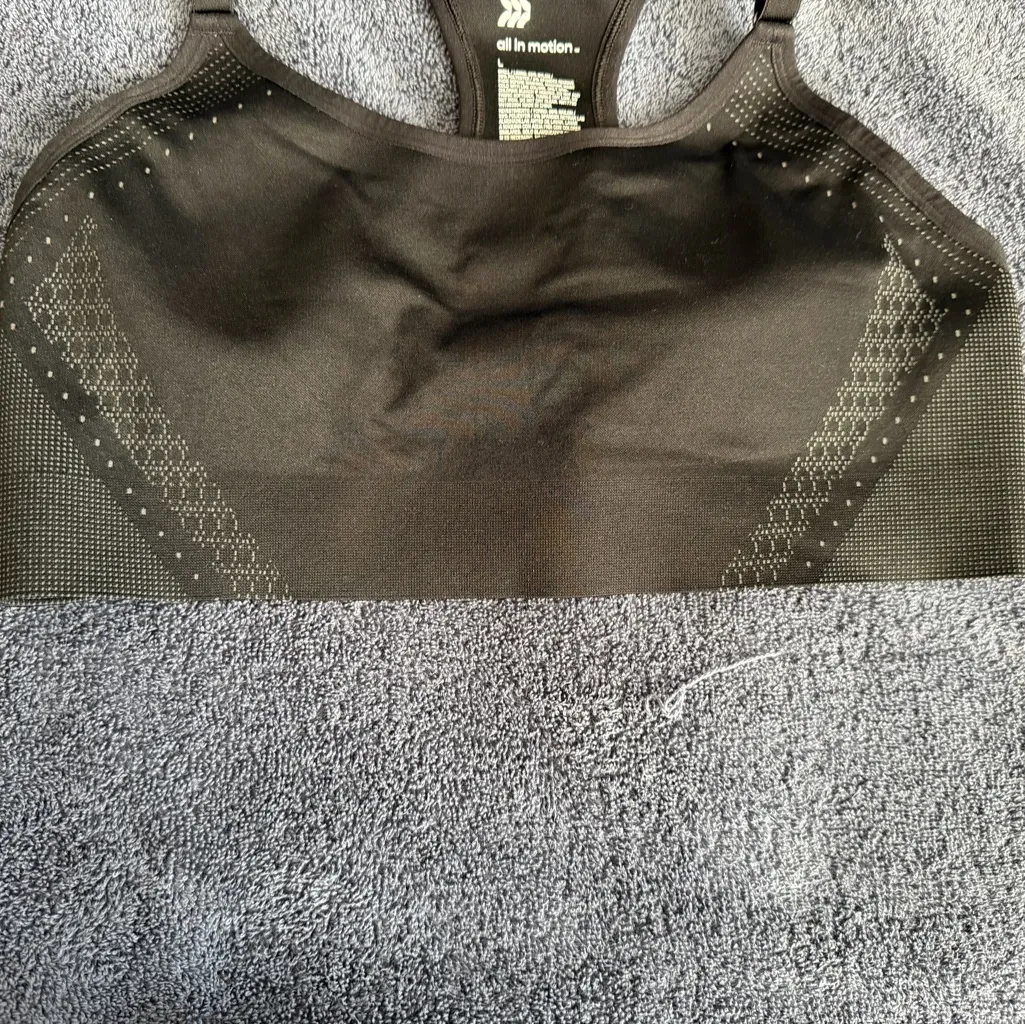All In Motion Black Sports Bra Size Large - Image 3