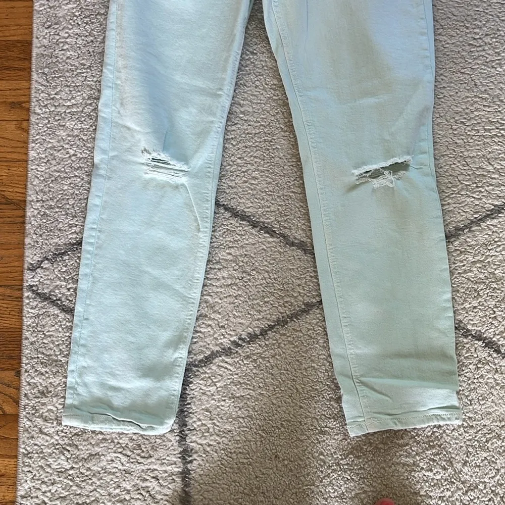 Like NEW! Anthro Pilcro High Rise Slim Mint Jeans - Image 8
