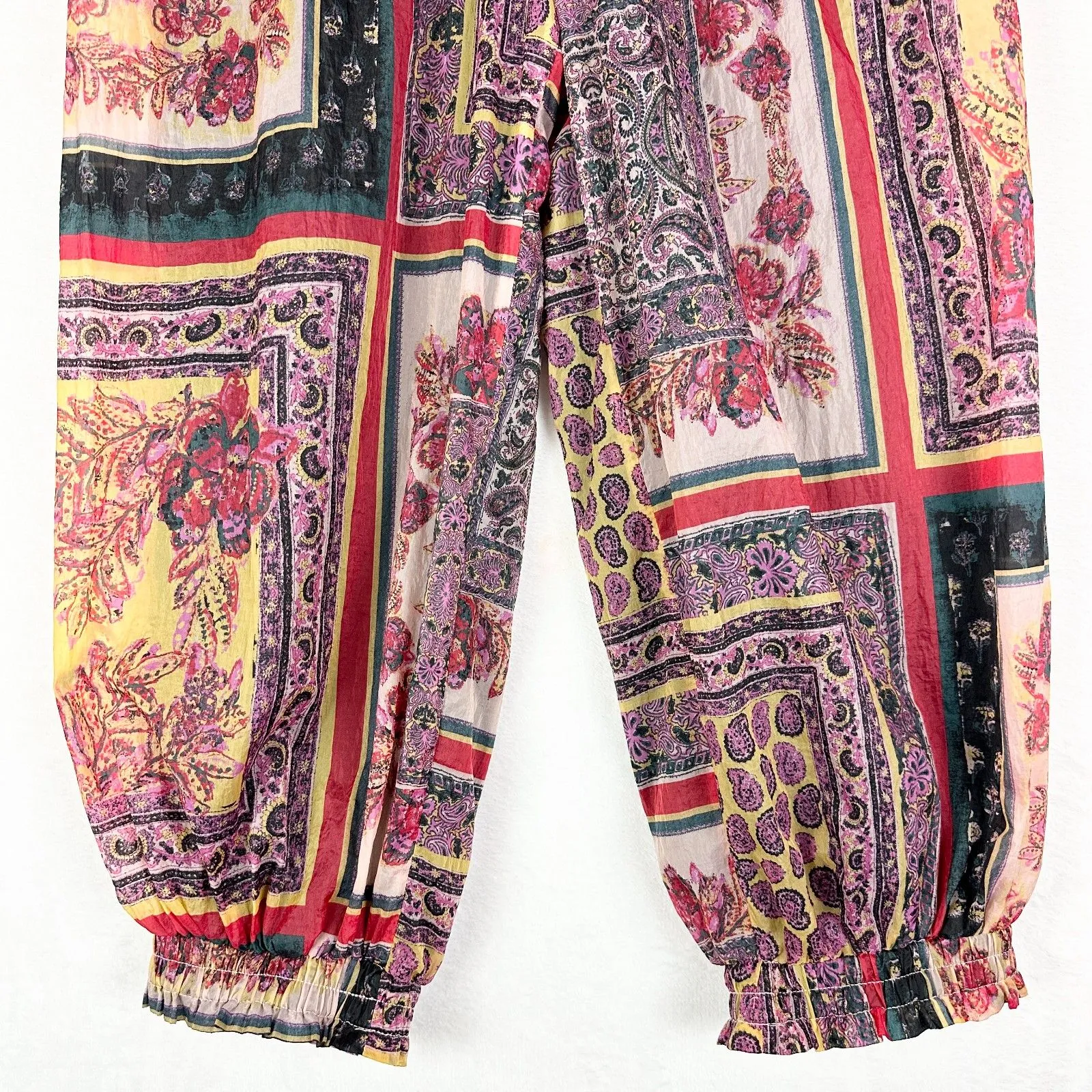 Free People Movement Sashay My Way Printed Pants Size XS NEW Harem Baggy Jogger - Image 5