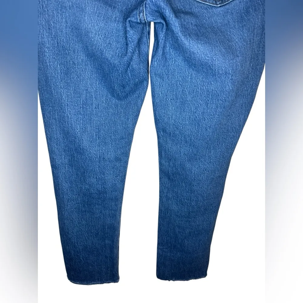 Madewell The Mid-Rise Perfect Vintage Jean Raw Hem Size 28 - Image 7