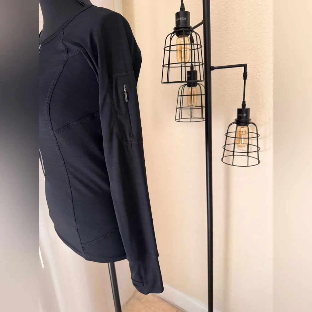 Athleta Black 1/2 Zip Long Sleeve Running Top XXS | Athletic Activewear - Image 5