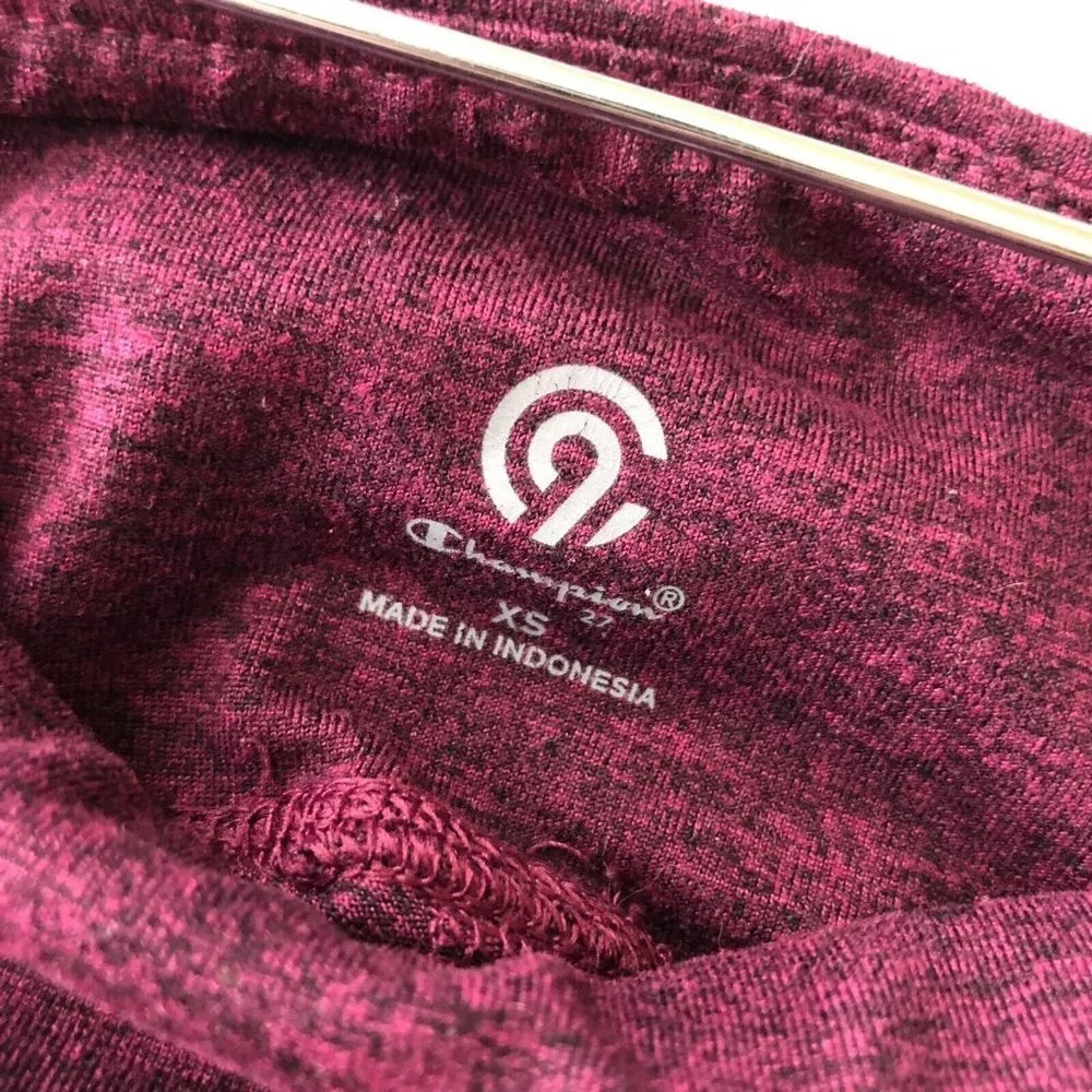 C9 Champion Womens Leggings Cropped Cutouts Heathered Purple XS - Image 3