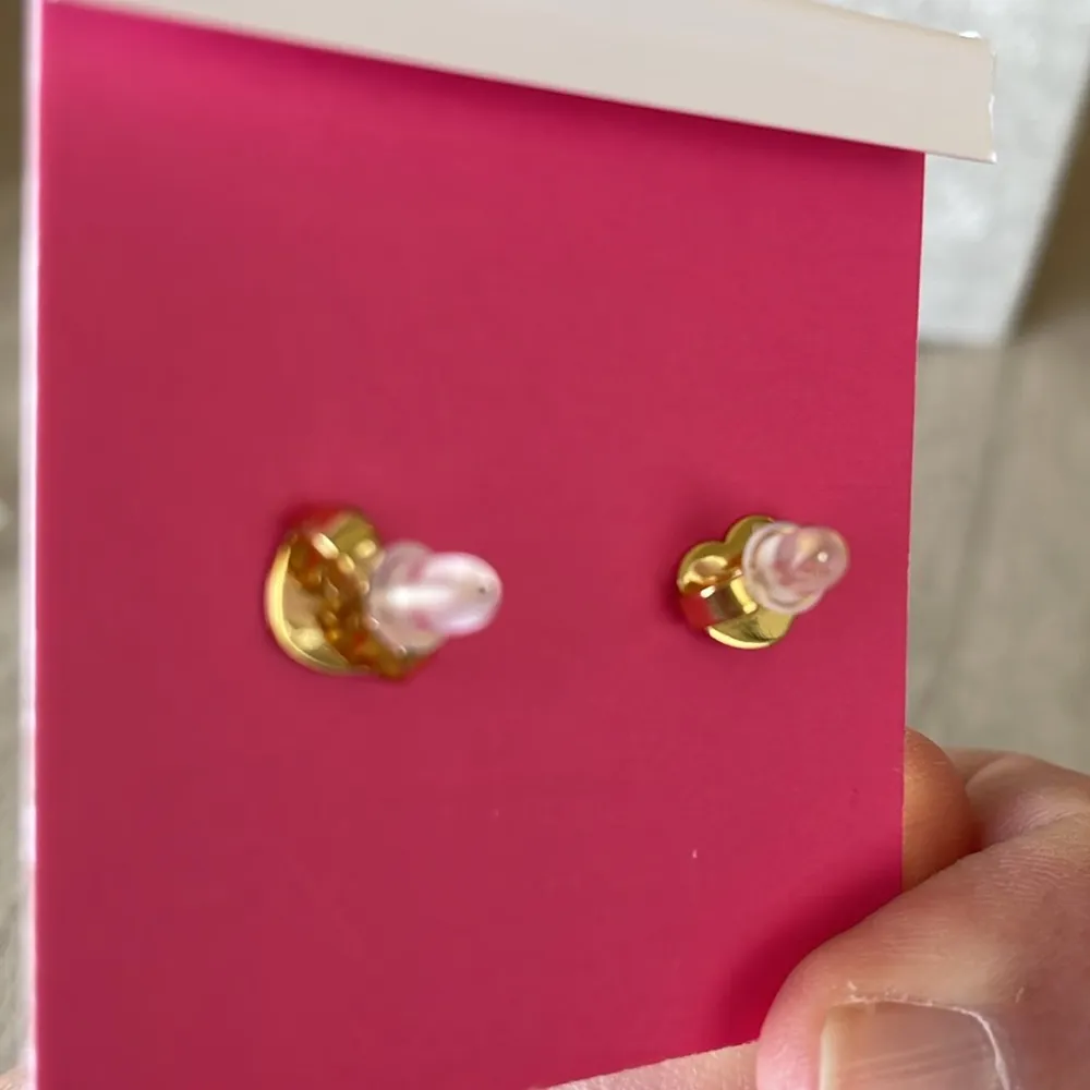 Kate Spade Heart Mother of Pearl Earrings. New! - Image 3