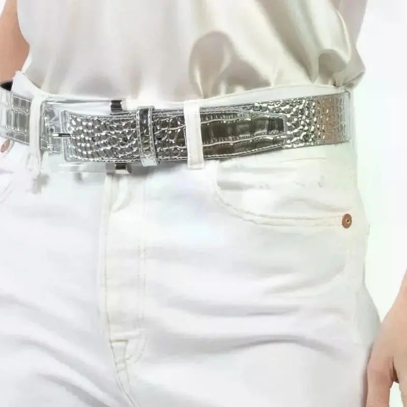 Brandon Maxwell Silver Crocodile - Image 4