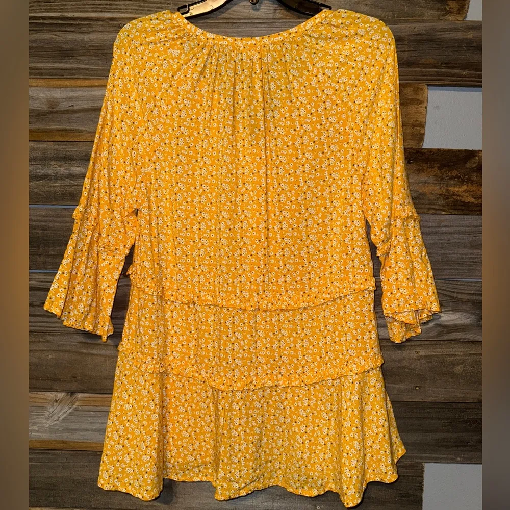 Beach Lunch Lounge Womens Suella Boho Button Down Peasant Top Sunshine Dolly XS - Image 4