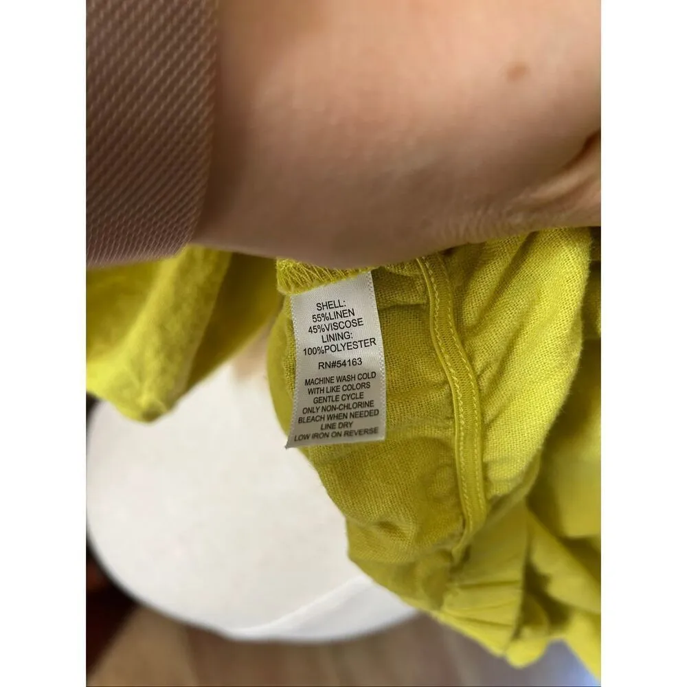 Marc New York andrew Mark size medium yellow pirate shirt short cut off - Image 6