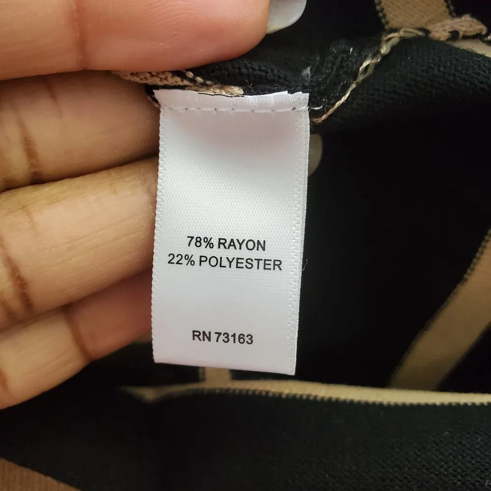 Cable & Gauge Striped Lightweight Sweater XL - Image 7