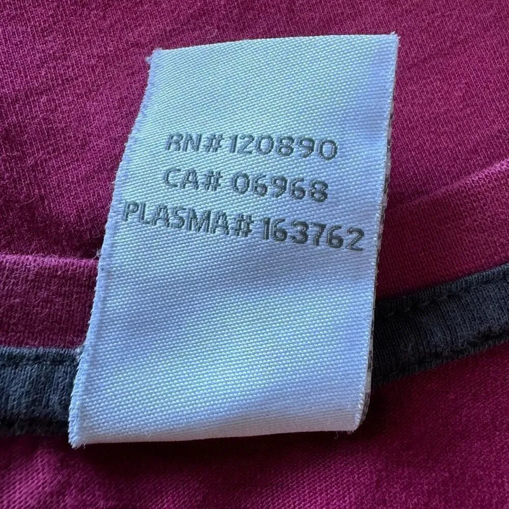 Wilson Athletic Women’s Burgundy Stitched Logo Baby Tee Size S Red - Image 6