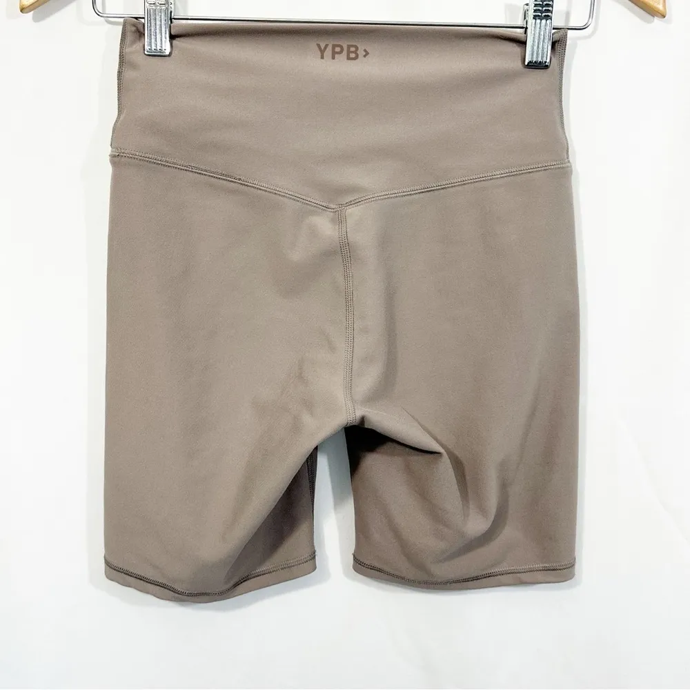 Abercrombie and Fitch YPB Sculpt Lux High Rise Bike Shorts in Sand - Image 8
