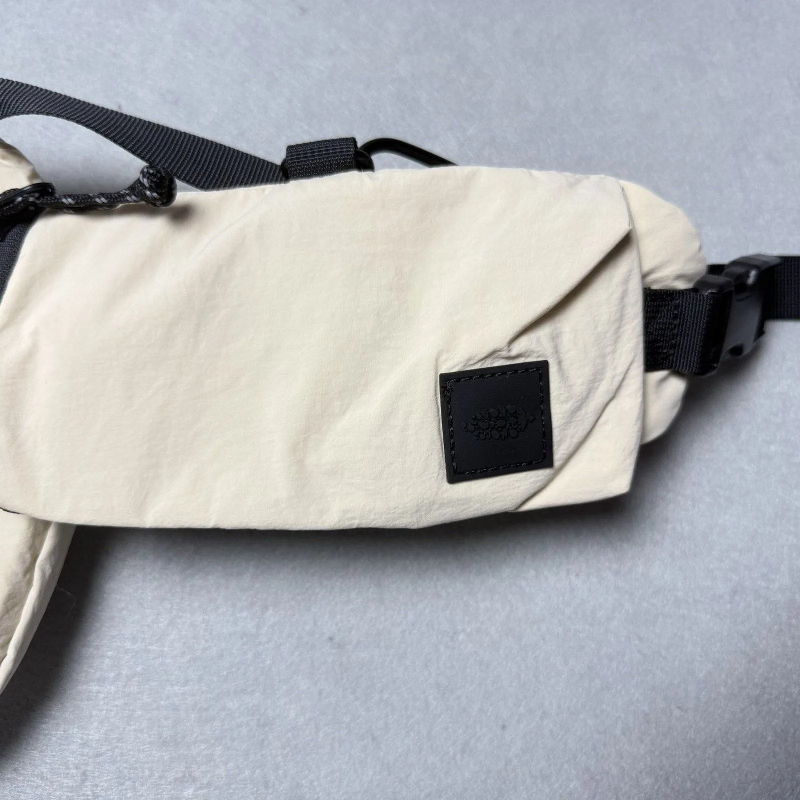 Free People Movement Women's Beige Adjustable Padded Strap Crossbody Sling Bag - Image 8