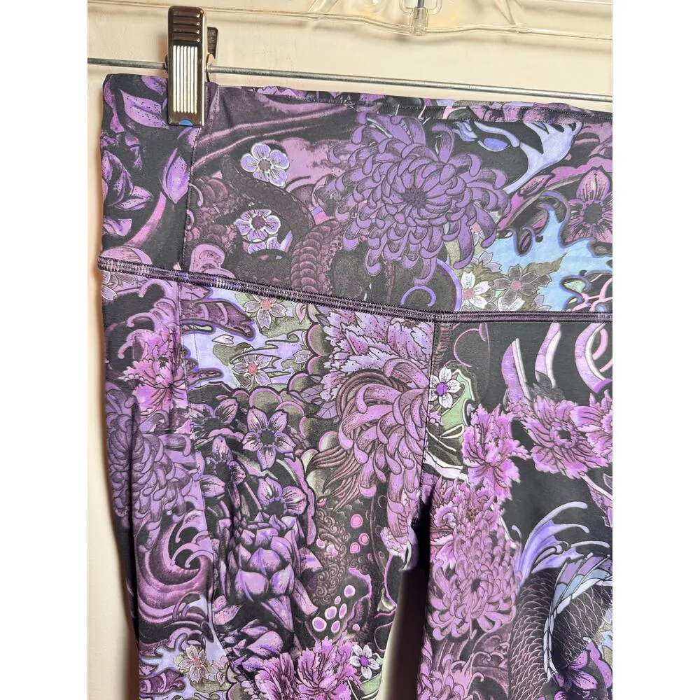 Lululemon 4 Chasing Miles Tight 25" Memoir Purple Zip Pocket Nulux RARE Leggings - Image 9