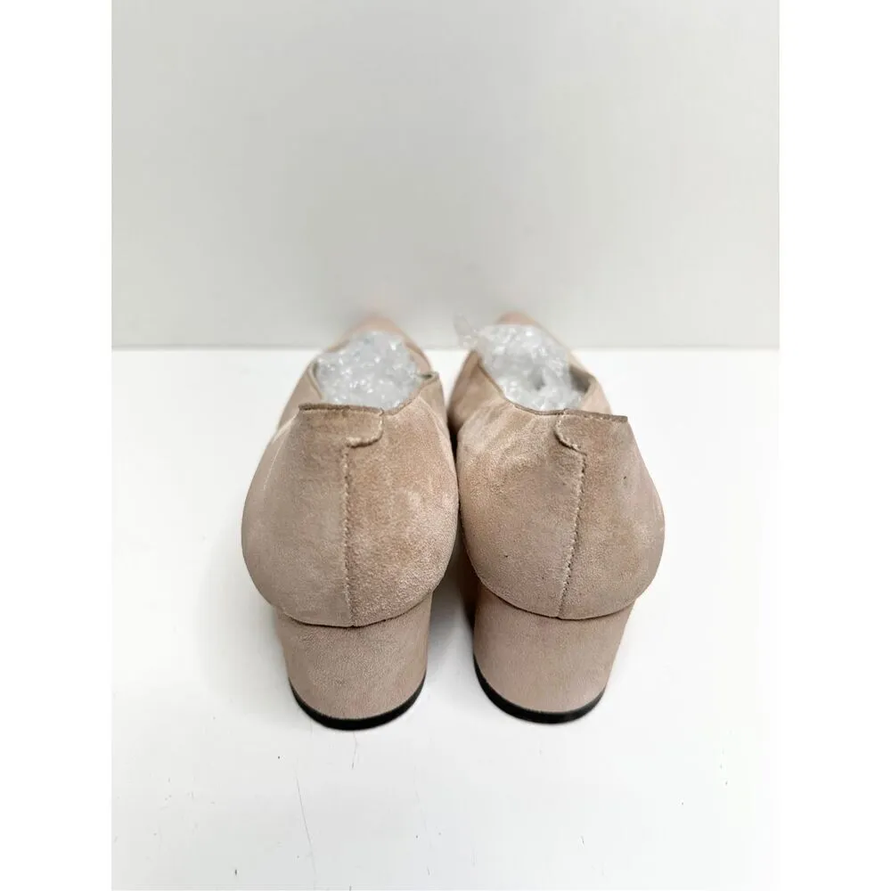 Amalfi by Rangoni Shoes Pablito Pointed Toe‎ Size 7 Pink Pump Cashmere Suede - Image 6