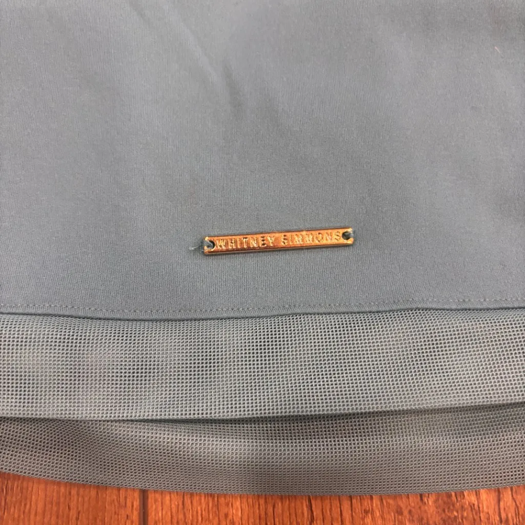 Gymshark x Whitney Simmons Women's Size Medium Blue Long Sleeve Crop Top Gym - Image 7