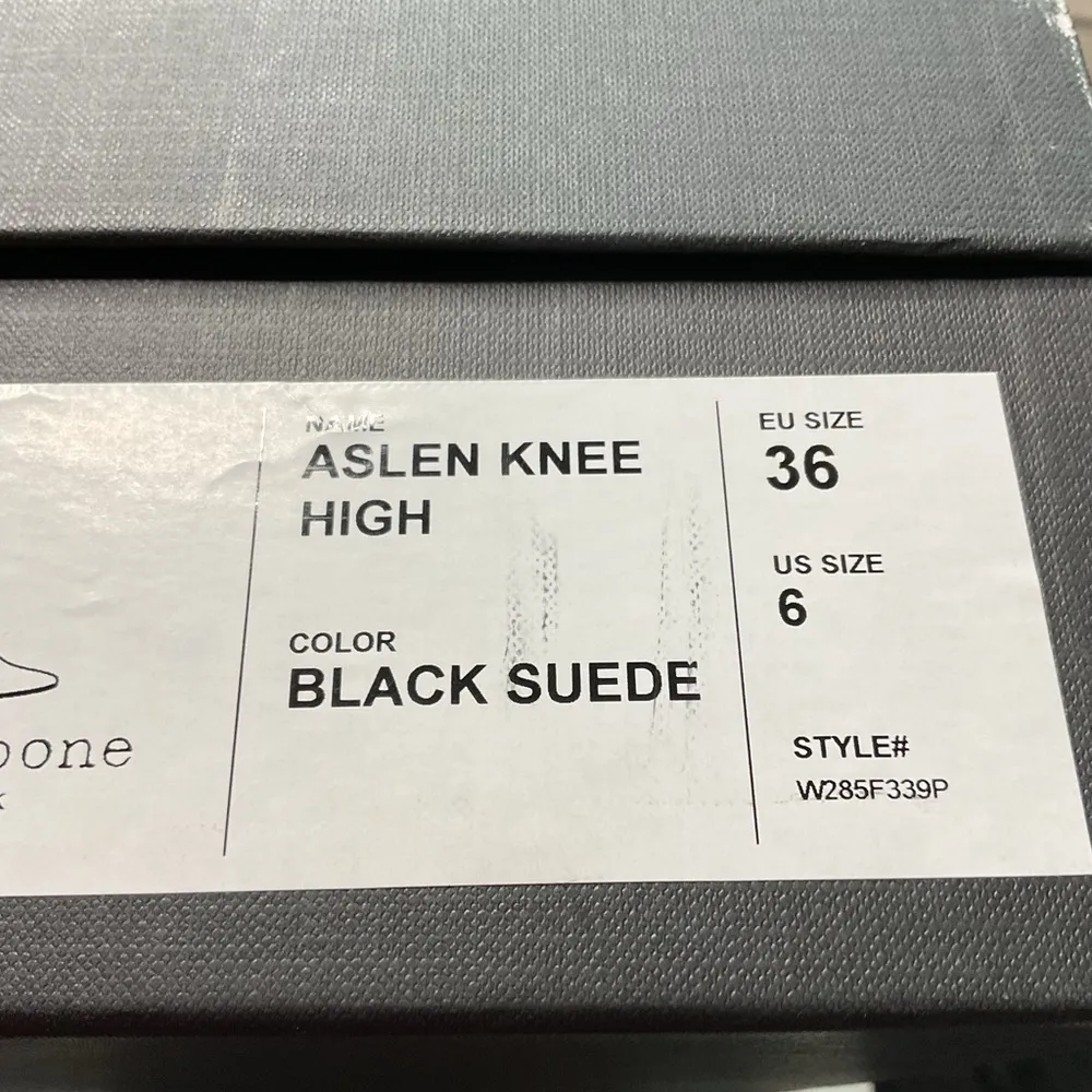 Rag and Bone NIB $795  Aslen Knee High Black Suede Boots Size: 36 - Image 16