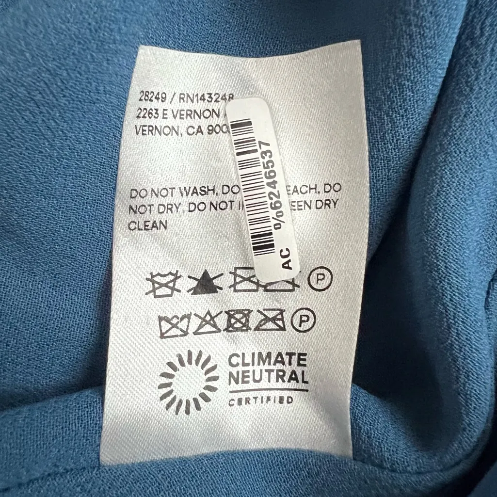 Reformation Women’s Juliette Lazuli Blue Polka Dot Slip Midi Dress Size 8 - Image 10